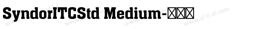 SyndorITCStd Medium字体转换